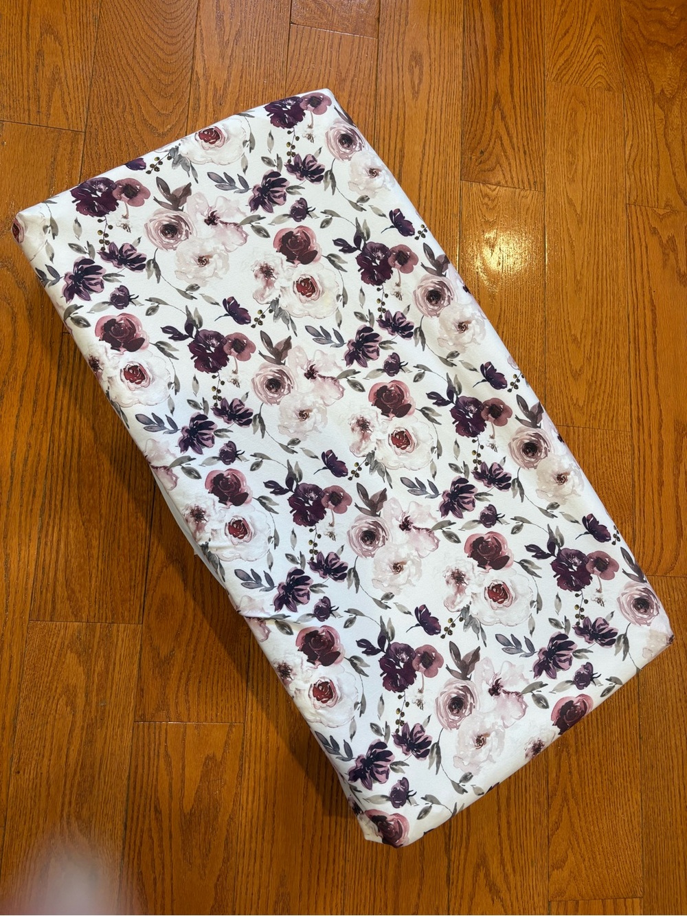 Caden Lane Demi’s Dusty Purple Floral Changing Pad Cover